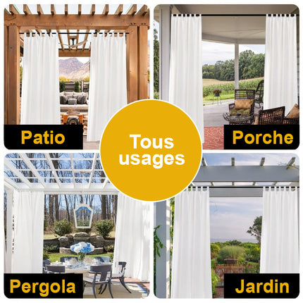 Venkovní voděodolný závěs s oky Muscadier