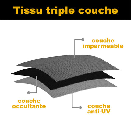 Bílý venkovní závěs voděodolný