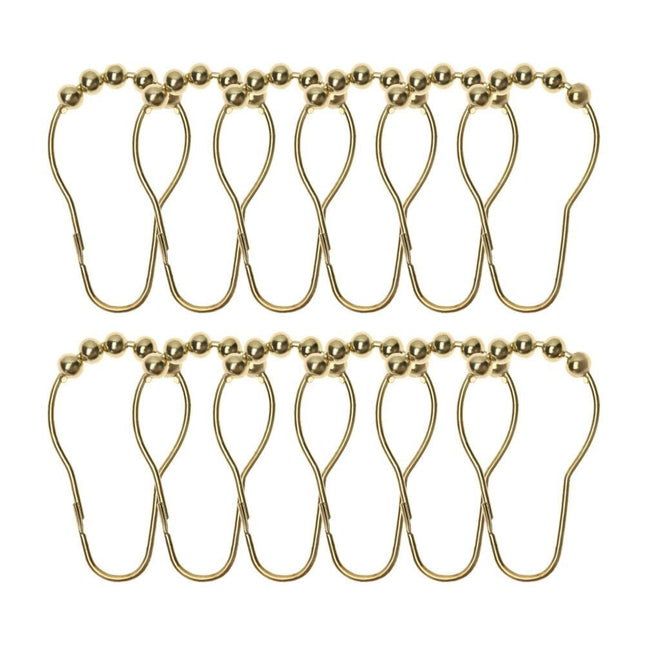 Zlaté kroužky s háčky na závěsy