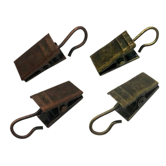 Háčky na záclony s bílým skřipcem