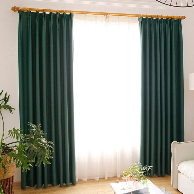 Zelený zatemňovací závěs do pokoje Tisto