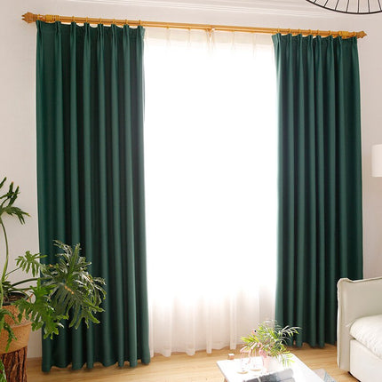 Zelený zatemňovací závěs do pokoje Tisto