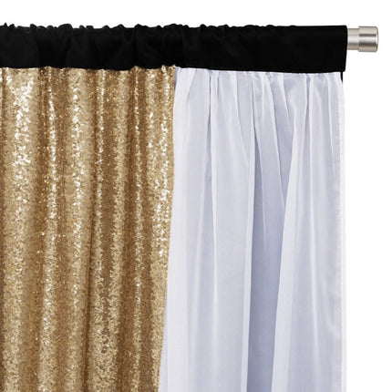 Zatemňovací závěs s lesklými flitry