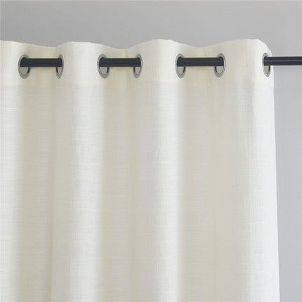 Texturovaný závěs s kovovými oky