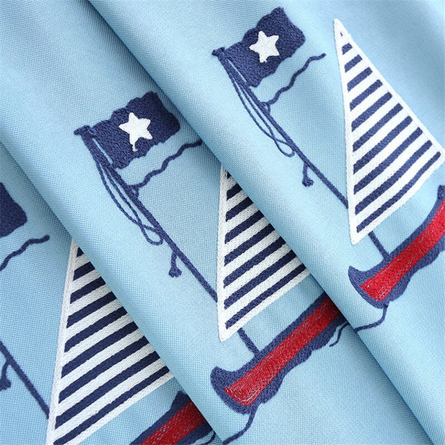 Dětský zatemňovací závěs s loďkami