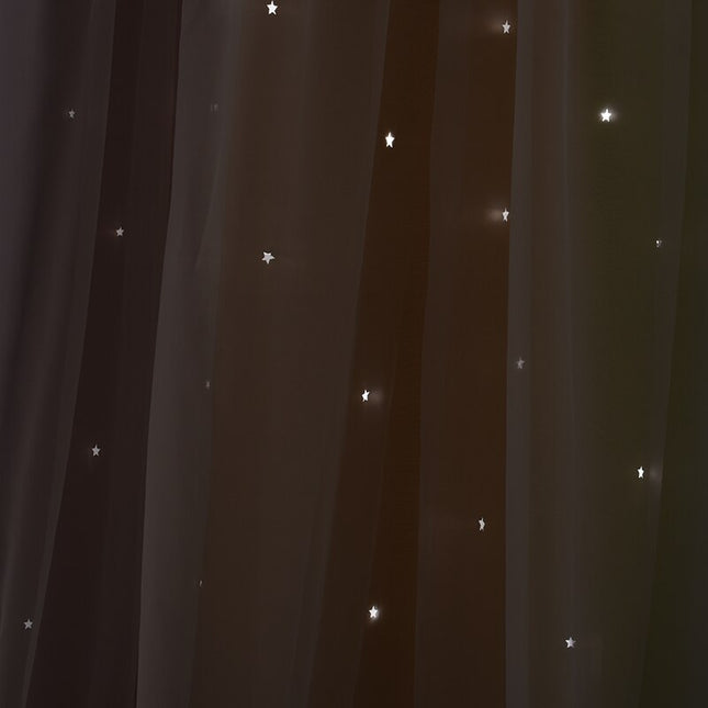 Barevná venkovní záclona na terasu