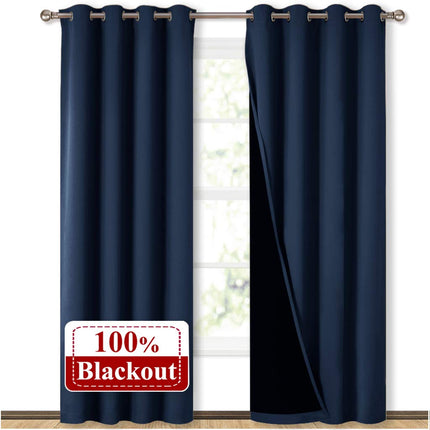 Tmavě modrý zatemňovací závěs Rauma