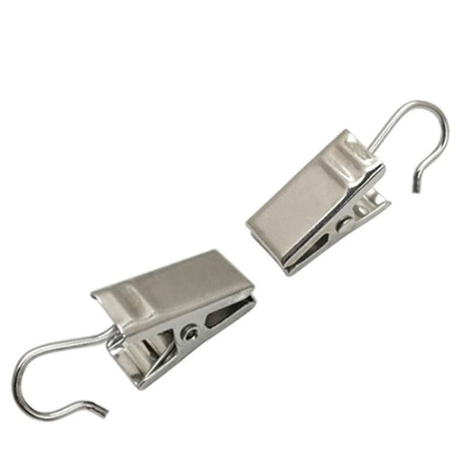 Háčky na záclony s bílým skřipcem