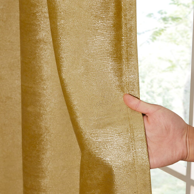 Skandinávský zatemňovací závěs žlutý