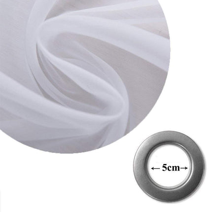 Průsvitný venkovní závěs s oky