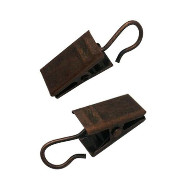 Háčky na záclony s bílým skřipcem