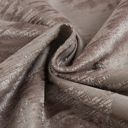 Zatemňovací závěs taupe s abstraktním vzorem