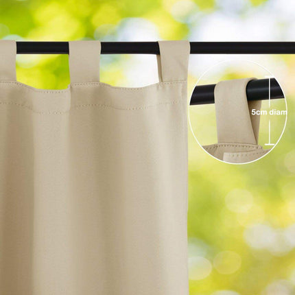 Béžový venkovní závěs pro ochranu soukromí