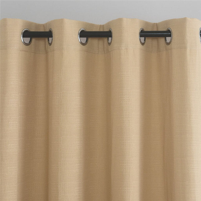 Texturovaný závěs s kovovými oky