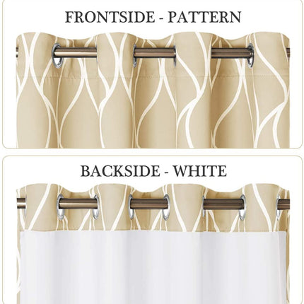 Zatemňovací závěs s vlnitým vzorem Jarven