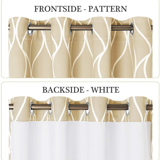 Zatemňovací závěs s vlnitým vzorem Jarven