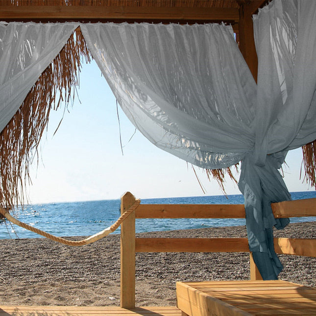 Venkovní záclona s gradientem na balkon