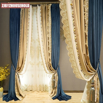 Elegantní záclona s vyšívaným okrajem