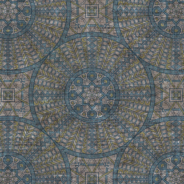 Zatemňovací závěs s vintage mandala vzorem