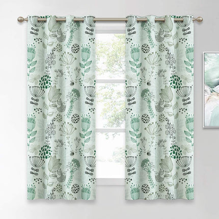 Závěs s červeným květinovým vzorem