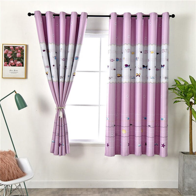 Dětský závěs s motivem rybiček