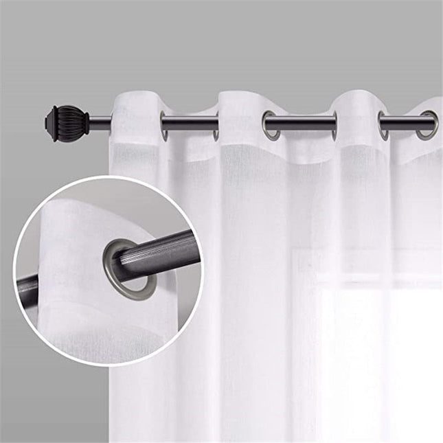 Voálová záclona s barevným přechodem