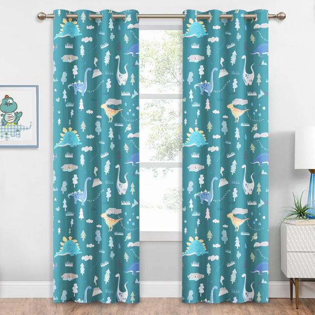 Petrolejový zatemňovací závěs s dinosaury