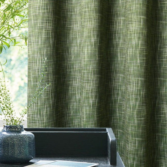 Kostkovaný zatemňovací závěs do pokoje