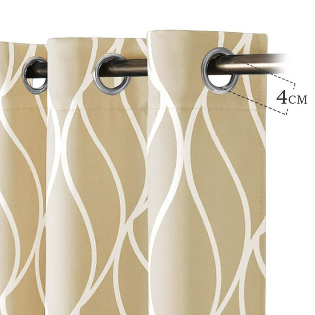 Zatemňovací závěs s vlnitým vzorem Jarven