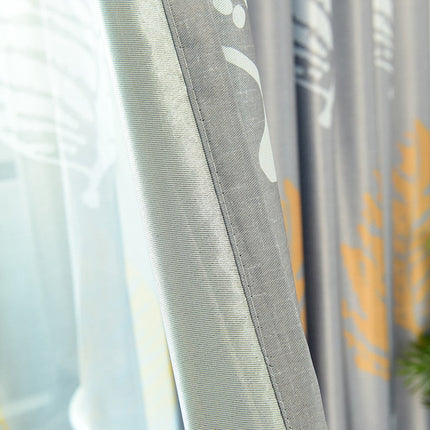 Dekorační závěs s motivem velkého listu