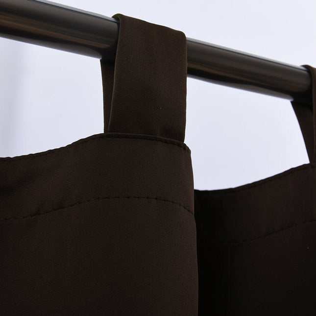 Šedý zatemňovací závěs s poutky