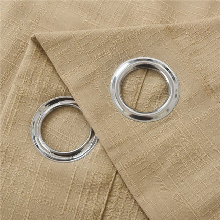 Texturovaný závěs s kovovými oky