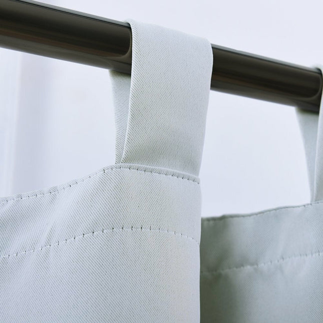 Šedý zatemňovací závěs s poutky