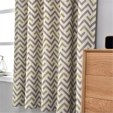 Moderní závěs s geometrickým vzorem chevron