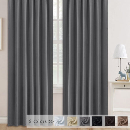 Šedý zatemňovací závěs s poutky