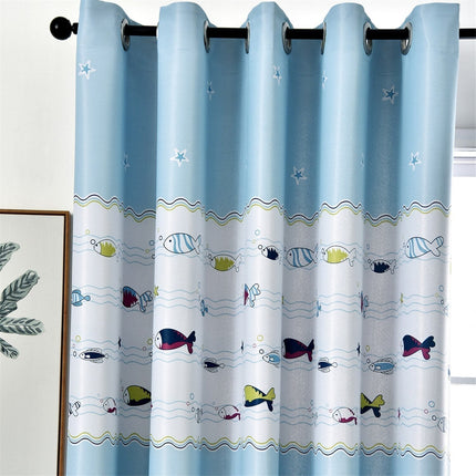 Dětský závěs s motivem rybiček