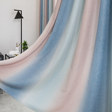 Moderní závěs s barevným přechodem