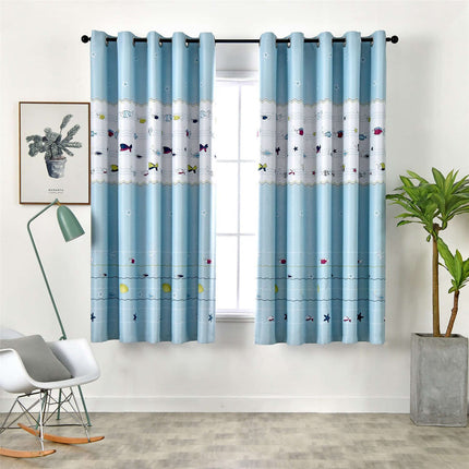 Dětský závěs s motivem rybiček