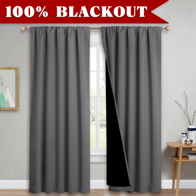 Melírovaný zatemňovací závěs šedý
