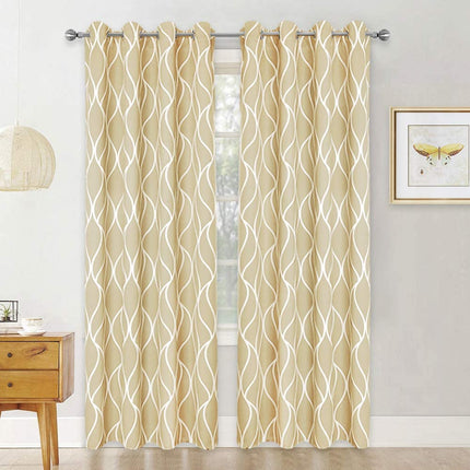 Zatemňovací závěs s vlnitým vzorem Jarven