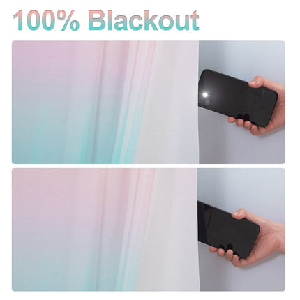 Dvouvrstvý zatemňovací závěs s gradientním voálem