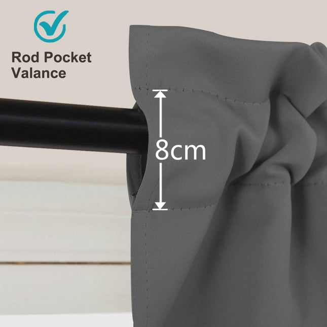 Sada zatemňovacích závěsů s volánem