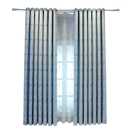 Bílá záclona s květinovou výšivkou Satoro