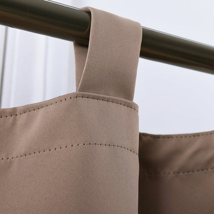 Šedý zatemňovací závěs s poutky