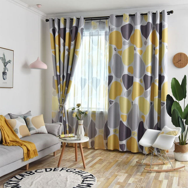 Zatemňovací závěs s abstraktním vzorem Ermita