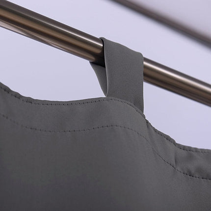 Šedý zatemňovací závěs s poutky