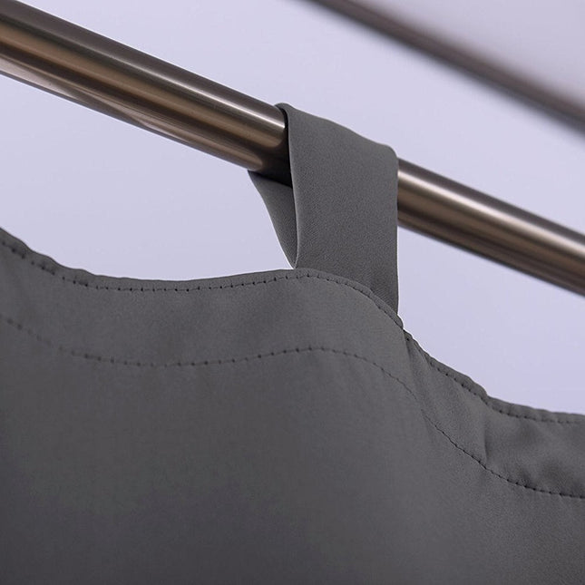 Šedý zatemňovací závěs s poutky