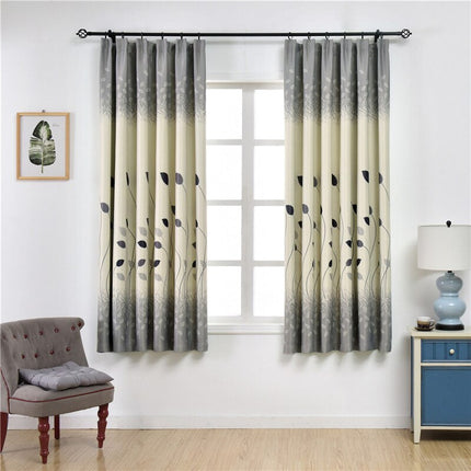 Dekorační závěs do obýváku s listy