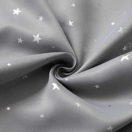 Šedý zatemňovací závěs s hvězdičkami