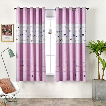 Dětský závěs s motivem rybiček